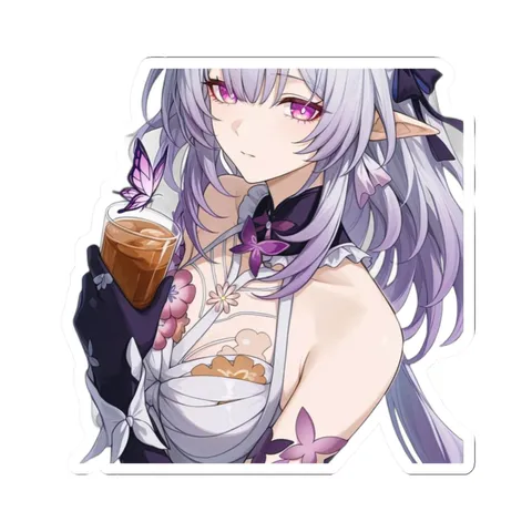 Castorice Holding Coffee Dress — Sticker sticker