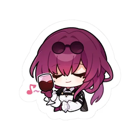 Chibi Kafka Humming A Song — Kiss-Cut sticker