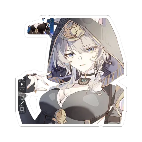 Cipher Cat Eared Hood — Sticker sticker
