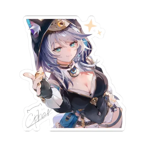 Cipher Cat Hood Outfit — Sticker sticker