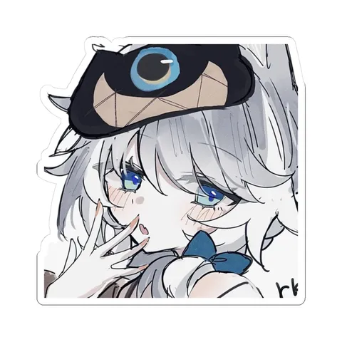 Cipher Covering Mouth — Sticker sticker