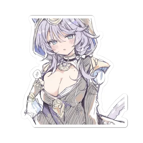 Cipher Grabbing Clothes — Sticker sticker