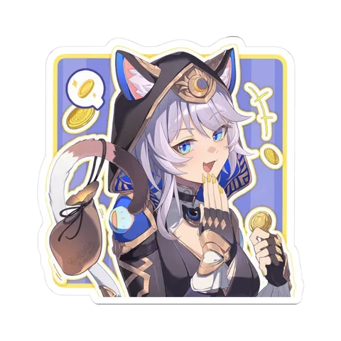 Cipher Steals Coins — Kiss-Cut sticker