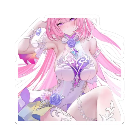 Cyrene Holding Hair — Kiss-Cut sticker
