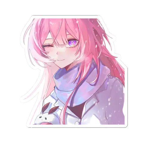 Cyrene Playing In Snow — Kiss-Cut sticker