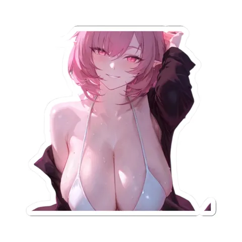 Cyrene White Bikini — Kiss-Cut sticker