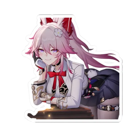 Evanescia Bending Over — Sticker sticker