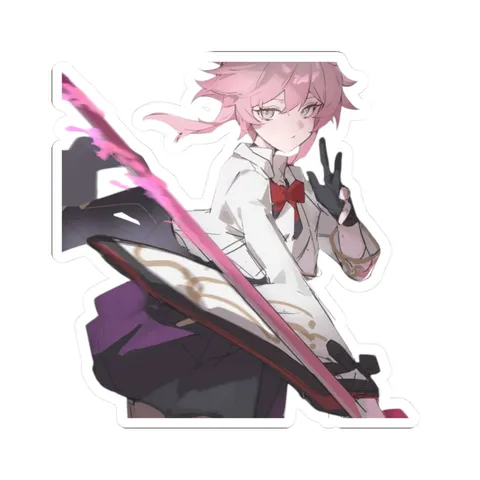 Evanescia Holding Weapon — Sticker sticker