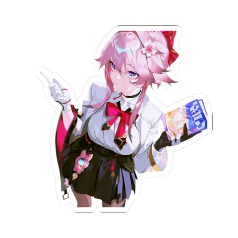Evanescia Looks Up — Sticker sticker