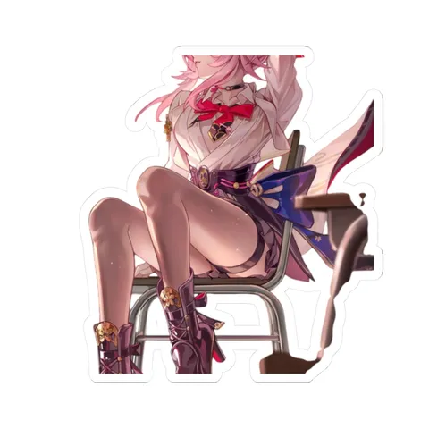 Evanescia School Desk (2) — Kiss-Cut sticker
