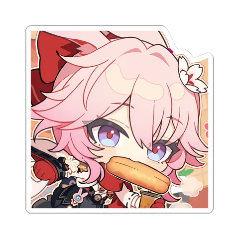 Evanescia With Bread — Kiss-Cut sticker