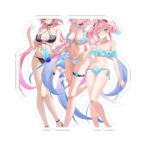Evernight Cyrene Hyacine Swimsuit — Kiss-Cut sticker
