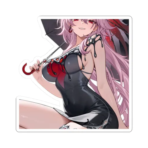 Evernight Sitting With Umbrella — Sticker sticker