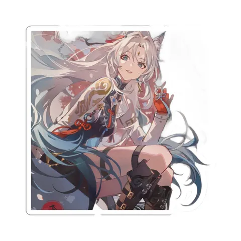 Feixiao Seated Pose — Kiss-Cut sticker