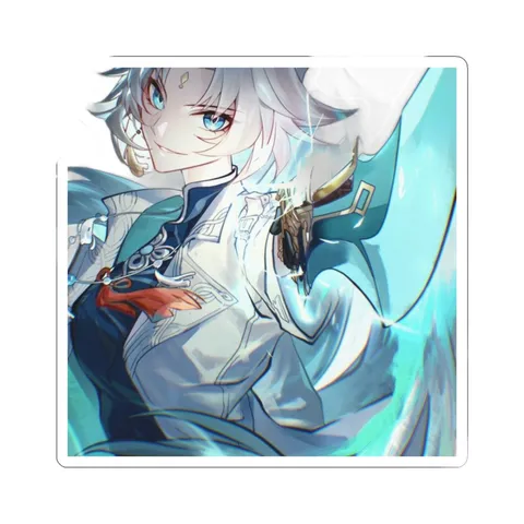 Feixiao White Hair Fox — Kiss-Cut sticker