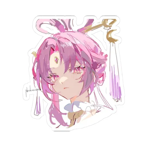 Fu Xuan Stare — Kiss-Cut sticker