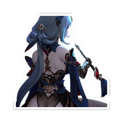 Hanya Holding Brush — Kiss-Cut sticker