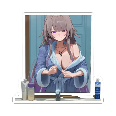 Herta Bathrobe Mirror — Sticker sticker