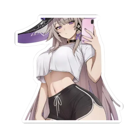 Herta Croptop and Shorts — Sticker sticker