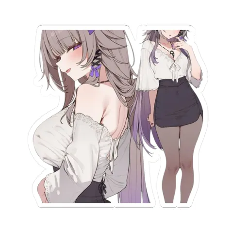 Herta Office Leggings — Kiss-Cut sticker