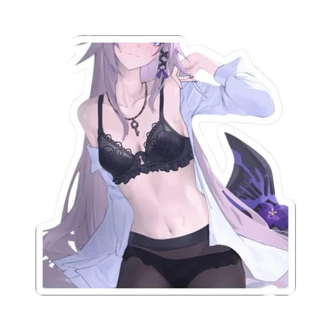 Herta Taking Off Clothes — Kiss-Cut sticker