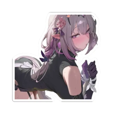 Castorice Bending Over — Kiss-Cut sticker