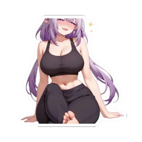 Castorice Doing Yoga — Kiss-Cut sticker