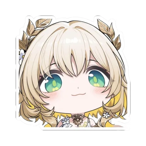 Chibi Aglaea — Kiss-Cut sticker