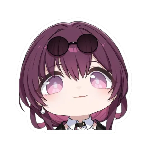 Chibi Kafka — Kiss-Cut sticker