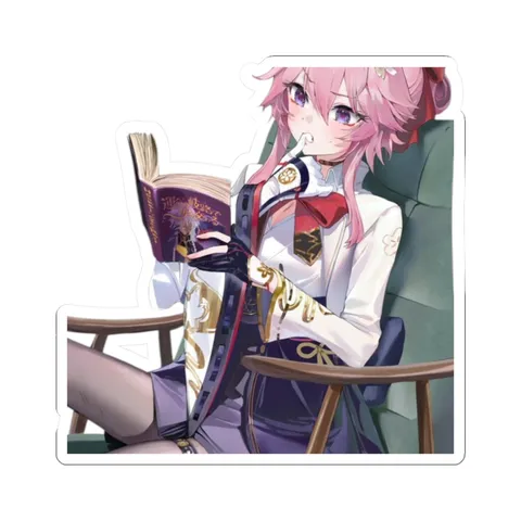 Evanescia Reading Book — Kiss-Cut sticker