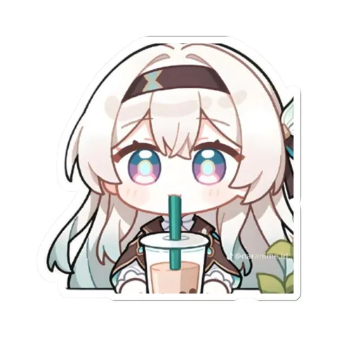 Firefly Drinking Boba — Sticker sticker