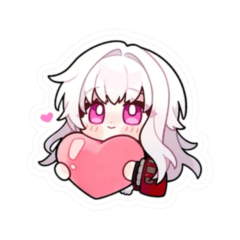 Heart Clara — Kiss-Cut sticker