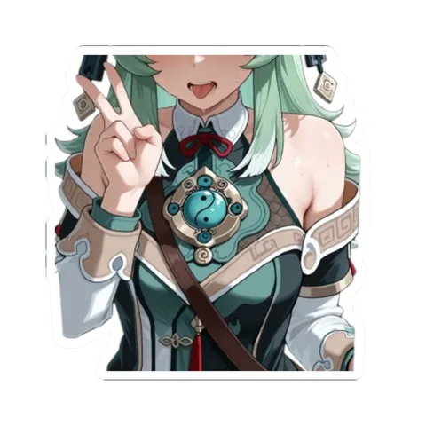 Huohuo Peace Sign — Kiss-Cut sticker