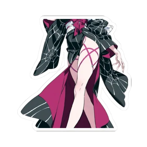 Kafka Black Dress — Kiss-Cut sticker