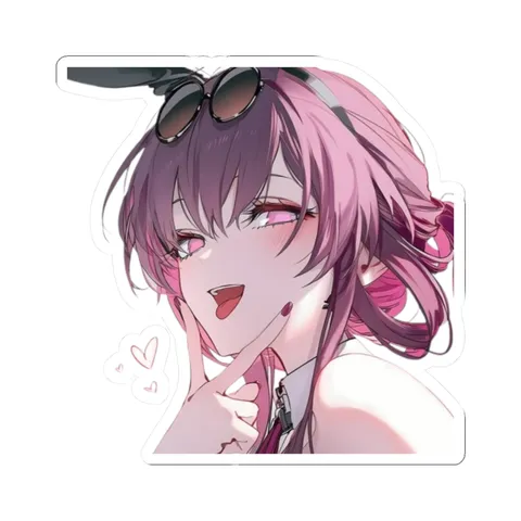 Kafka Bunny Ears — Kiss-Cut sticker