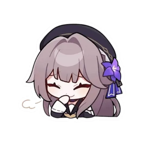 Laughing Herta — Kiss-Cut sticker