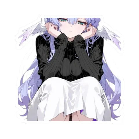 Squatting Robin — Sticker sticker