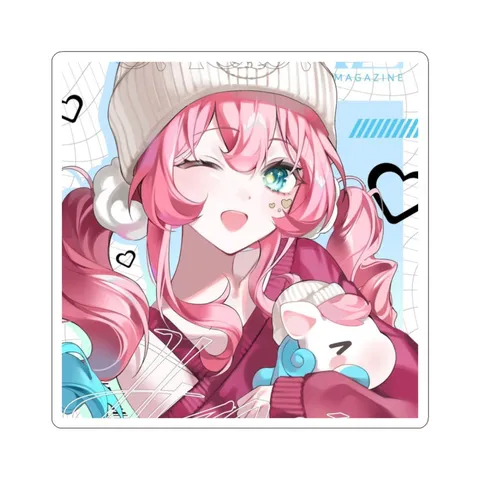 Hyacine Magazine Cover — Kiss-Cut sticker