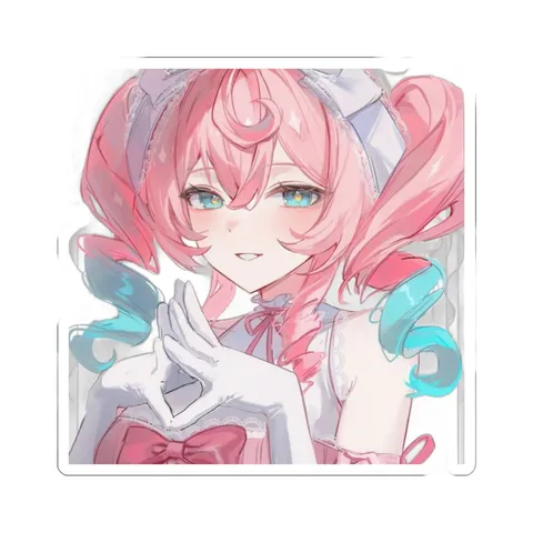 Hyacine White Bow — Kiss-Cut sticker