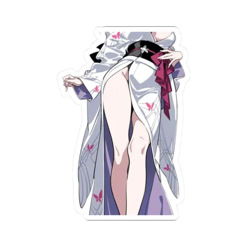 Kafka Butterfly Dress — Kiss-Cut sticker