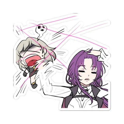 Kafka Aura Farming — Kiss-Cut sticker