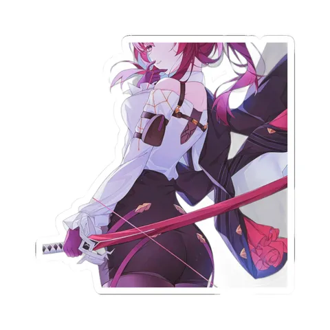Kafka Purple Hair Suit — Kiss-Cut sticker