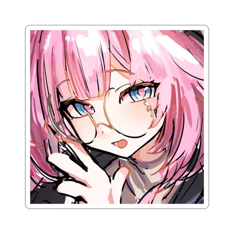 Kid Cyrene Whispers — Kiss-Cut sticker