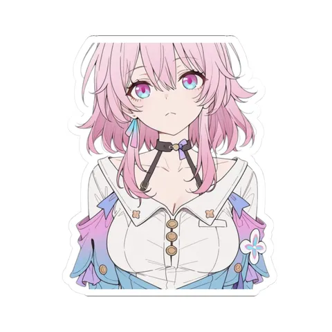 March 7th Blank Stare — Kiss-Cut sticker