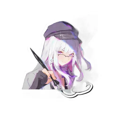 Nihilux Glasses Hat — Sticker sticker