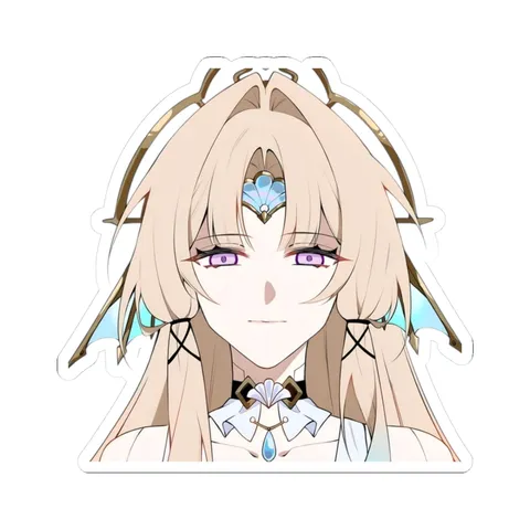 Pearl Blonde Hair — Kiss-Cut sticker