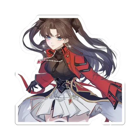 Rin Tohsaka Red Jacket — Kiss-Cut sticker