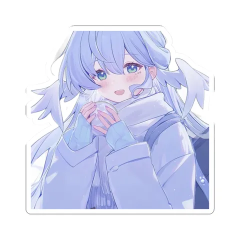 Robin Wearing Scarf — Sticker sticker