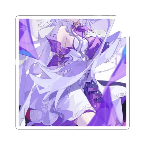 Robin White Purple Dress — Sticker sticker