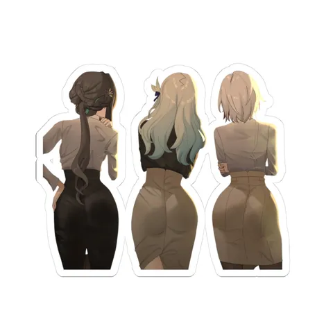 Ruan Mei Firefly and Topaz From Behind — Kiss-Cut sticker